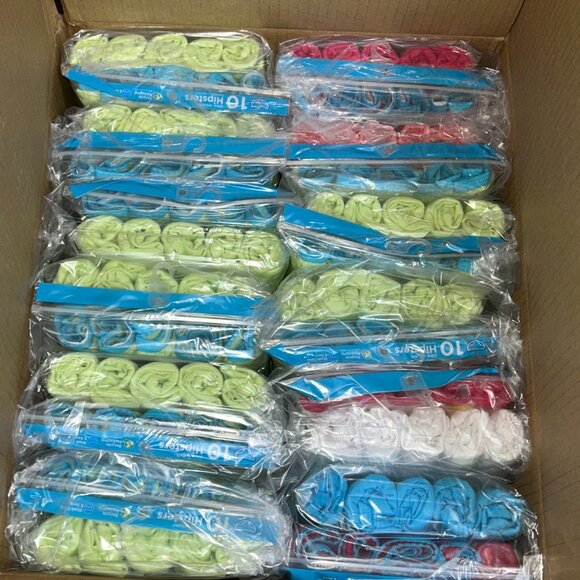 Hanes Girls’ Tagless Hipsters – LOT 48 - 240 pcs – 24 packs (10 ea) – Sz 8 - NEW - Picture 2 of 3